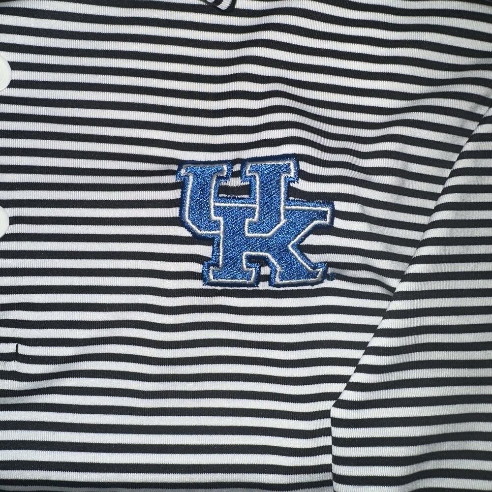 Columbia Golf University of Kentucky Wildcats Striped Polo Shirt Small UK Golf - Picture 4 of 9